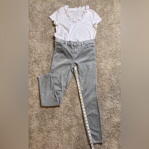 Loft Light Gray Corduroy Pants